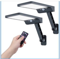 Solar LED Motion Sensor Wall Lights 2-Pack
