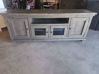 Gray tv stand