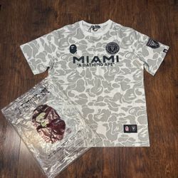 White Inter Miami x Bape Jersey