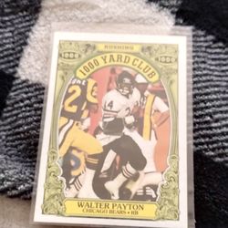 Football Topps 1000 yard card Walter Payton Cash porch pickup Redmond