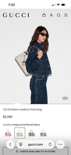 White mini tote