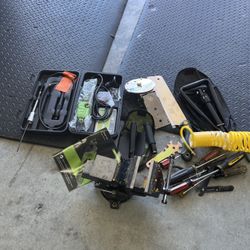 Tool Bundle Lot Saw Shovel Rotary Tool Water Pump vise clamp 