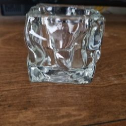 Square Crystal Votive Or Tealight Candleholder