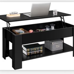 Black Rising Top Coffee Table