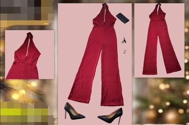 Elegant brand new red jumpsuit!