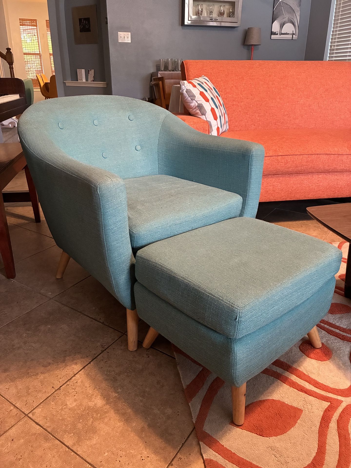 Chair And Ottoman