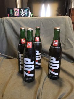 4-1970’s Unopened Bottles Of 7up