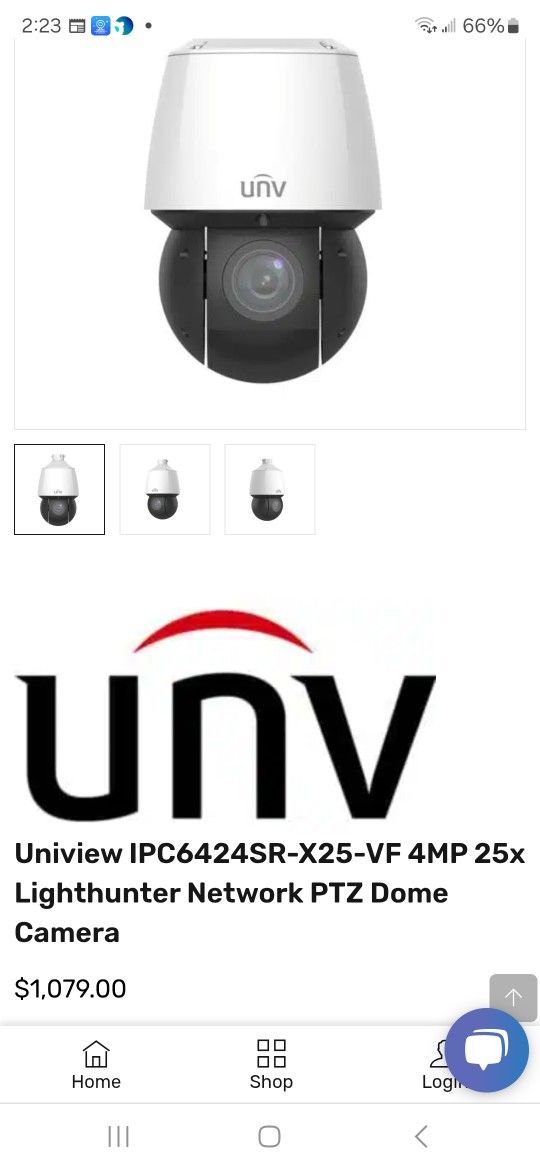 Unv Camera Ptz 360