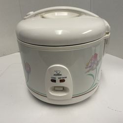 Vintage Zojirushi NFR-1003 Rice Cooker & Warmer 5 Cups Spring Bouquet - Tested