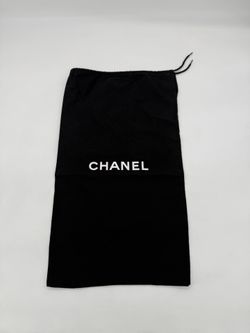 Chanel Black Drawstring Dustbag Shoes Handbag Purse 19x11 Inches