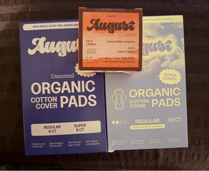 NEW Organic Feminine Pads x3