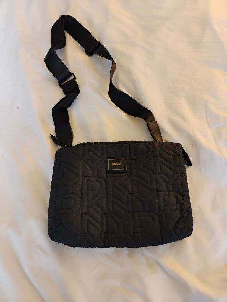 DKNY Maya Quilted Nylon Crossbody Bag.