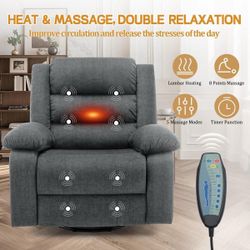 Oversized Recliner Swivel Chair