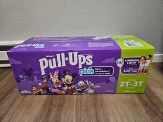 Huggies Pullups Plus 2T-3T New in Box 128 Count Mickey Mouse