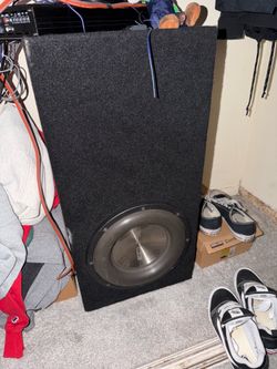 Custom 12 inch sub Fully loaded with custom Box