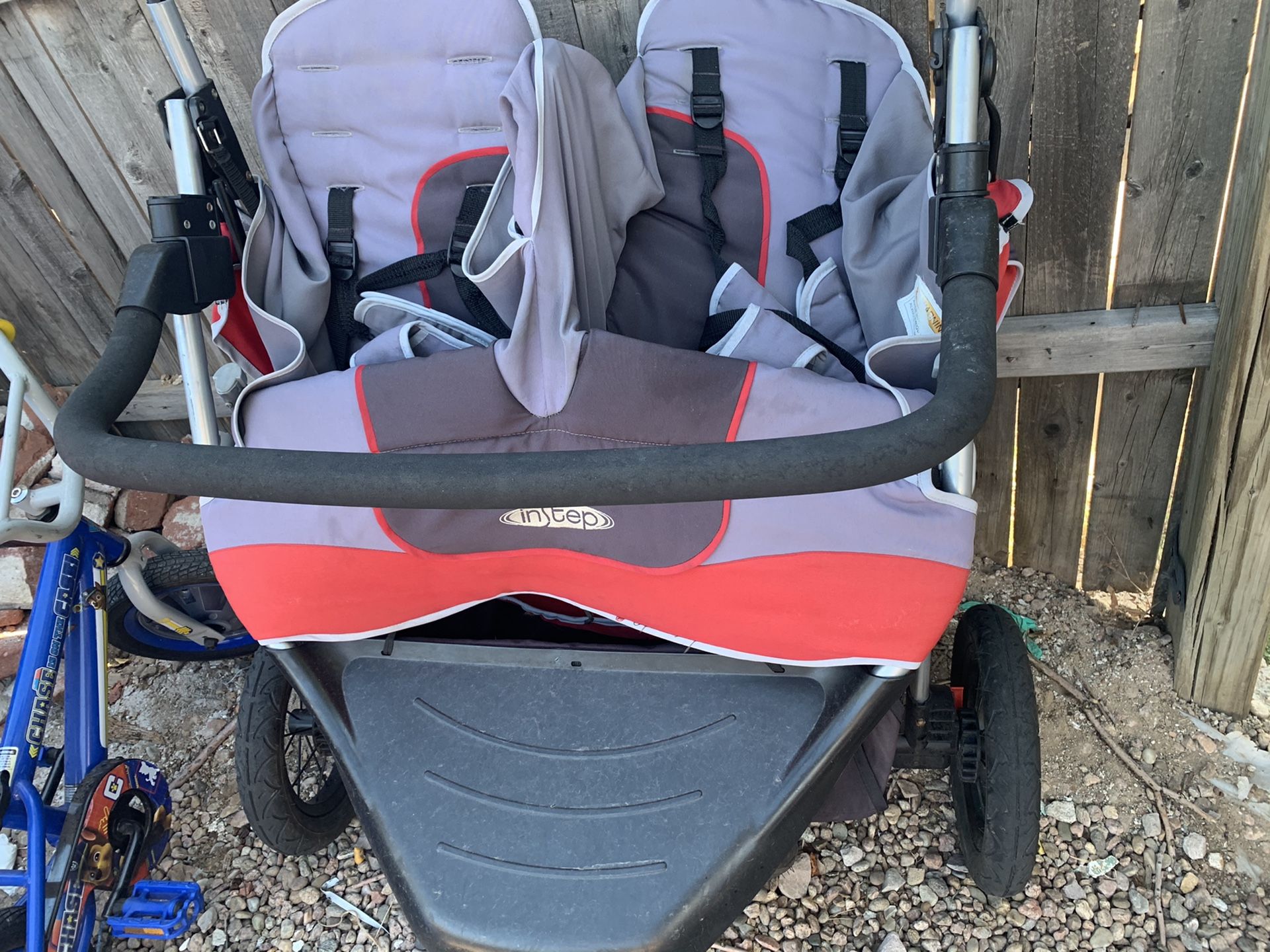 Instep double stroller