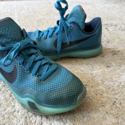 Authentic Nike Kobe X 10 Flight Blue Lagoon Black 726067-403 GS Youth Size 5.5, Not Travis Scott, Union, Supreme, Jordan, LeBron 