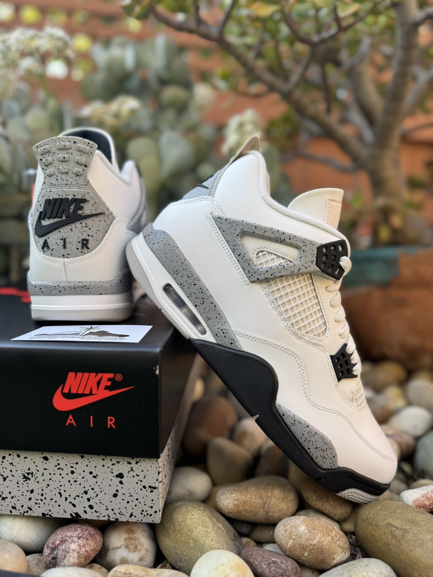 Jordan Retro 4 White Cement Sizes 9-12 Men & 5.5y-7y