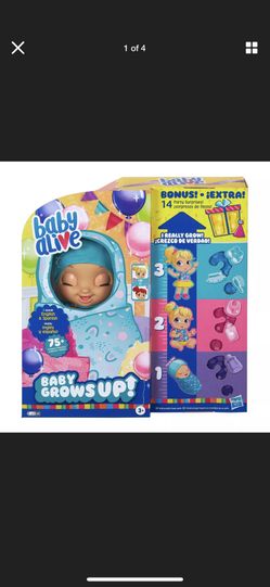New Baby Alive Baby Grows Up (Happy) - Happy Hope or Merry Meadow - Growing Doll