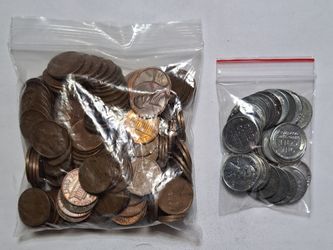 Copper/ steel penny's Total of 178