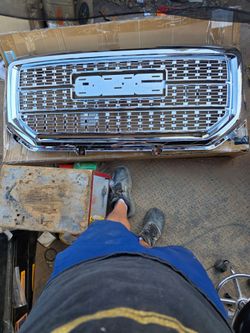 16-18 GMC Sierra 1500 Denali Mesh Style Front Bumper Hood Grille