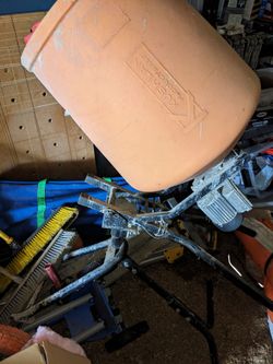 portable electric concrete mixer made by Kushlan Products, LLC,