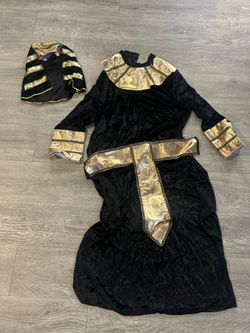 Egyptian Pharaoh Halloween Costume with Headpiece