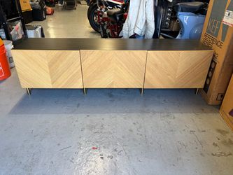 71” TV Stand - Entertainment Console Storage Cabinet