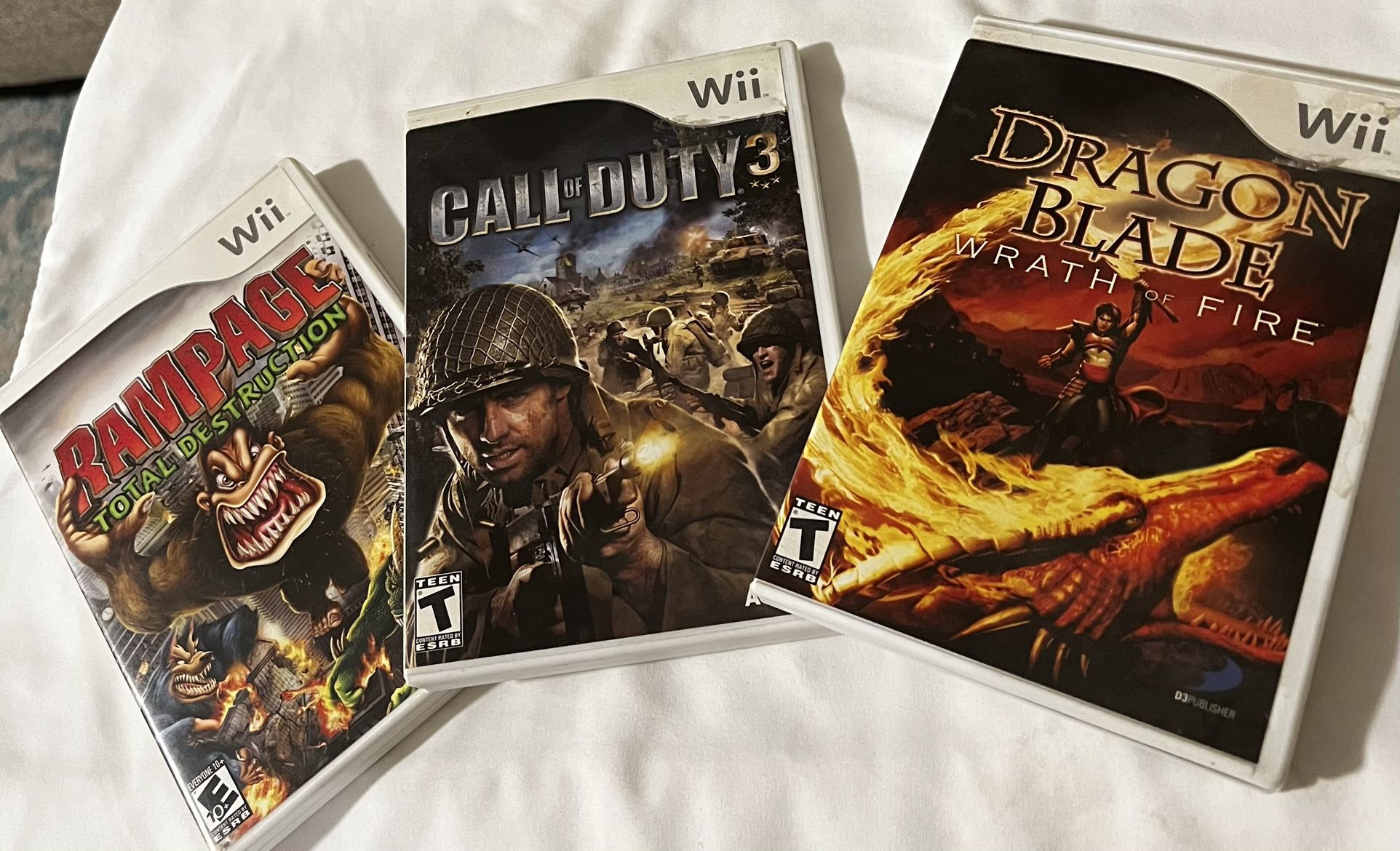 Wii Games Bundle: Dragon Blade Wrath of Fire, Call Of Duty 3