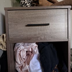 Grey wood drawer