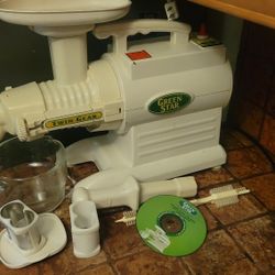 Green Star Premium Quality Juicer Double Silver Auger 