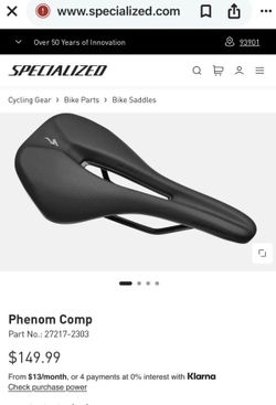 Specialized Phenom Expert Saddle Black Bike Seat Hollow CR-MO Body Geometry MSRP $150
