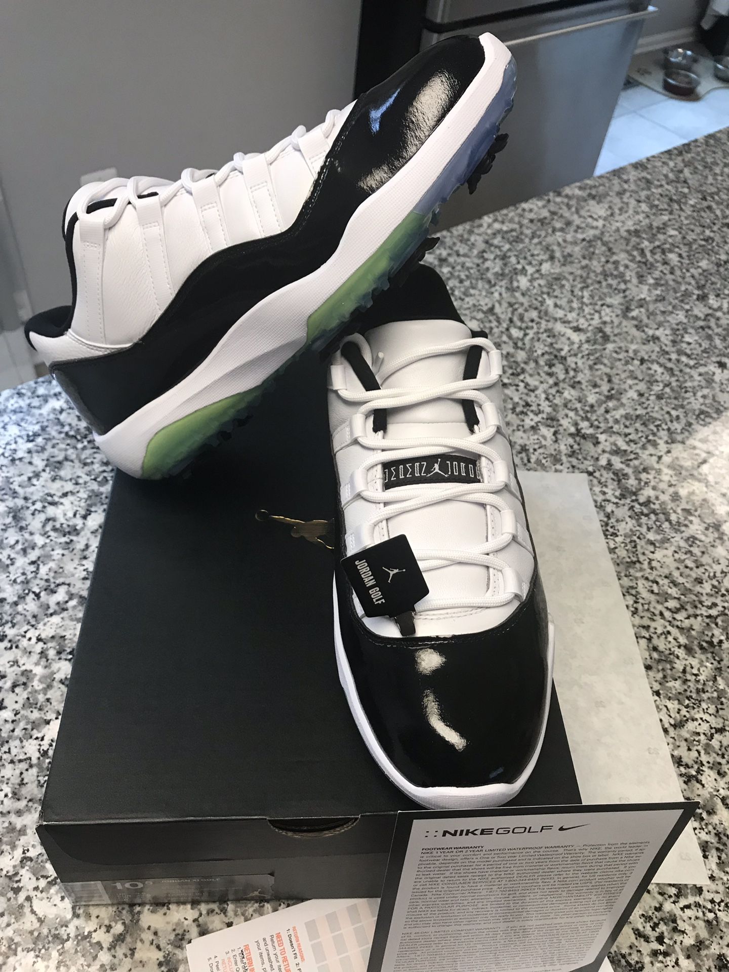 Jordan XI Concords Golf Shoes 10.5