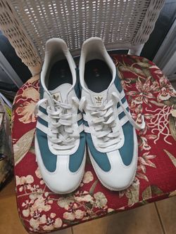 Adidas Originals White Teal Sneakers