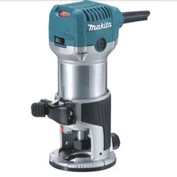 Makita 6.5 Amp 1-1/4 HP Corded Fixed Base Variable Speed Compact Router with Quick-Release