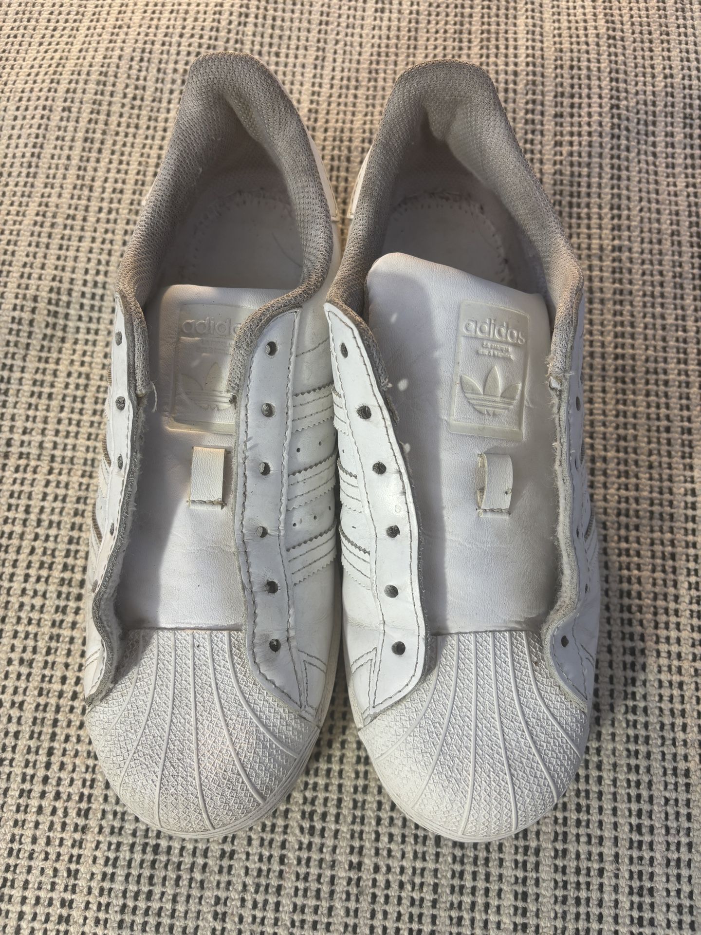 Adidas Superstar Men Sz 7 Shoes Sneaker Triple White Leather Classic FV3285