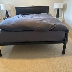 New Room & Board Chapman Queen  Bed Frame (Black)