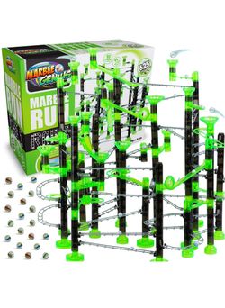 Brand New Marble Genius Marble Rails Extreme Set, 625 Piece Marble Run for Kids 8+ (55 Marbles, 80 Rail Pieces, 20 Base Pieces & More), STEM, Full-Col