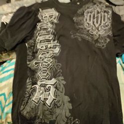 Black And Silver Southpole Tee-shirt 