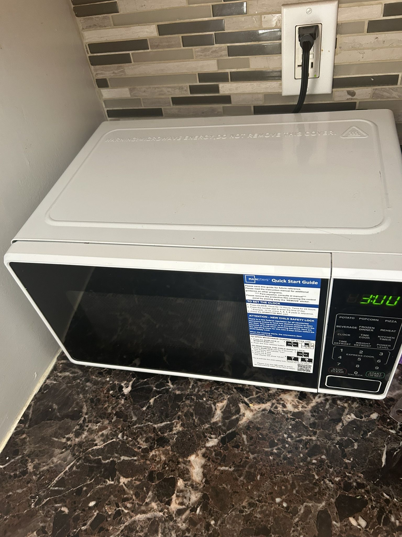 White Microwave