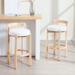 ❤️🔥 Ya-Home Mid-Century Bar Stools Set of 2, 30.25 Inch