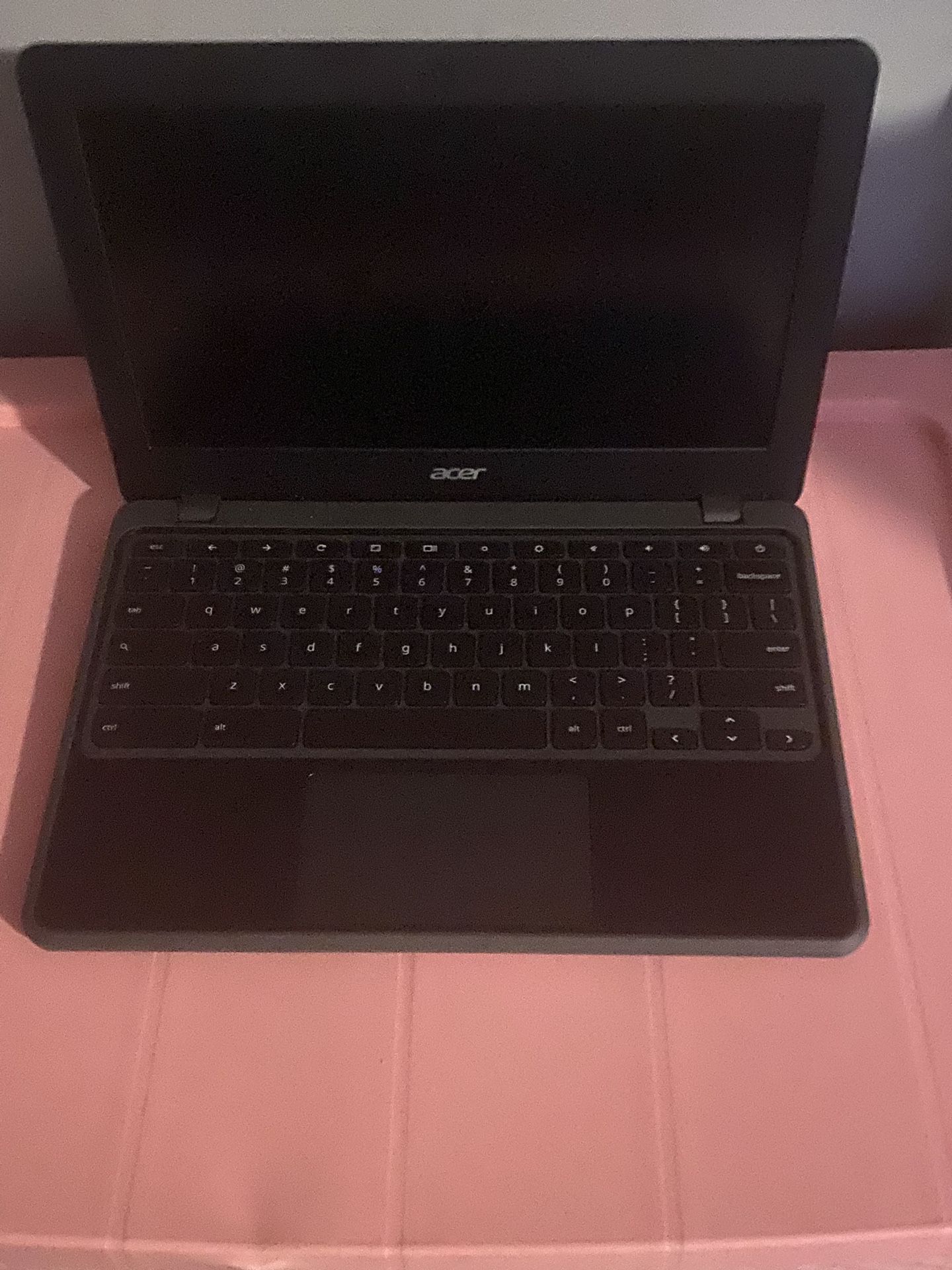 Used Laptop - Acer ( Password Locked) The Color Is Black 