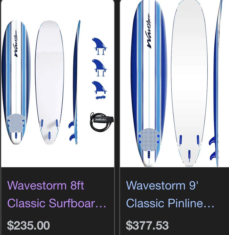 Wavestorm 8ft Classic Surfboard 