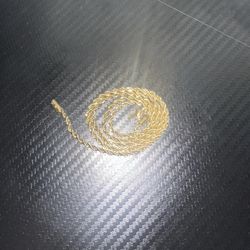 Gold-Tone Chain Necklace 22” – Realistic Shine, Hip Hop Style, New