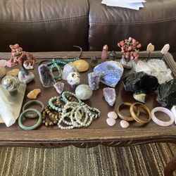 Lot Of Gems And Minerals