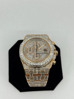 Moissanite Baguette Diamond Watch – Iced Out Luxury Men’s Timepiece