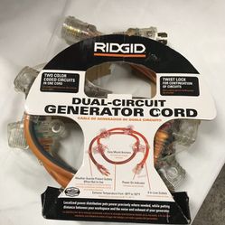 Rigid 5 ft Dual Circuit Generator Cord