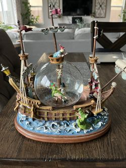 Disney Peter Pan Ship Music Globe