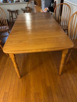 Oak Wood Dining Table
