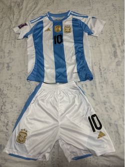 Messi Argentina uniforme soccer 8-10 boy
